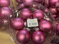 Partij diverse christmas glazen kerstballen 60mm 30/tube (78 tubes) - afbeelding 12 van  17