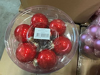 Partij diverse christmas glazen kerstballen 60mm 30/tube (78 tubes) - afbeelding 14 van  17