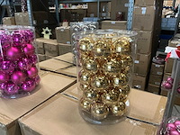 Partij diverse christmas glazen kerstballen 60mm 30/tube (78 tubes) - afbeelding 15 van  17