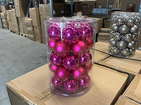 Partij diverse christmas glazen kerstballen 60mm 30/tube (78 tubes) - afbeelding 17 van  17