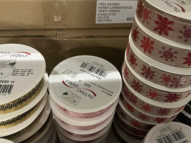 Partij diverse davinci artfleur rollen lint (209x) - afbeelding 4 van  25