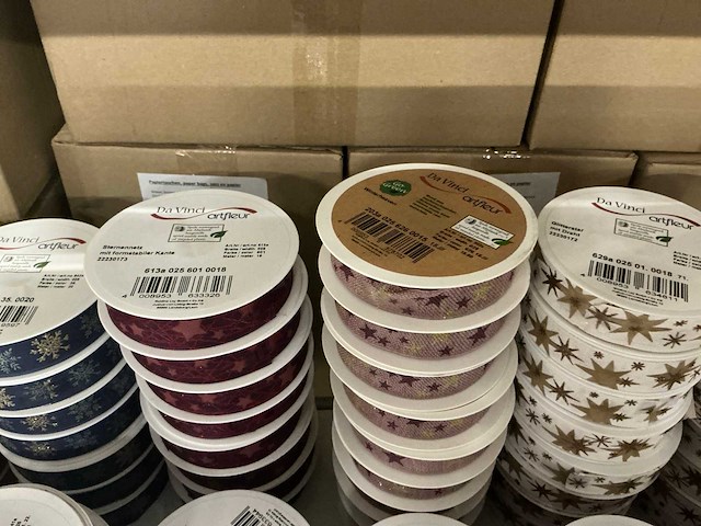 Partij diverse davinci artfleur rollen lint (209x) - afbeelding 7 van  25