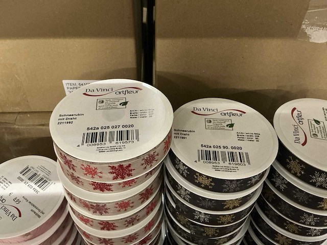Partij diverse davinci artfleur rollen lint (209x) - afbeelding 4 van  22
