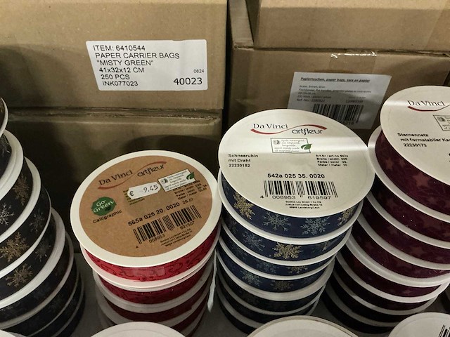 Partij diverse davinci artfleur rollen lint (209x) - afbeelding 5 van  22