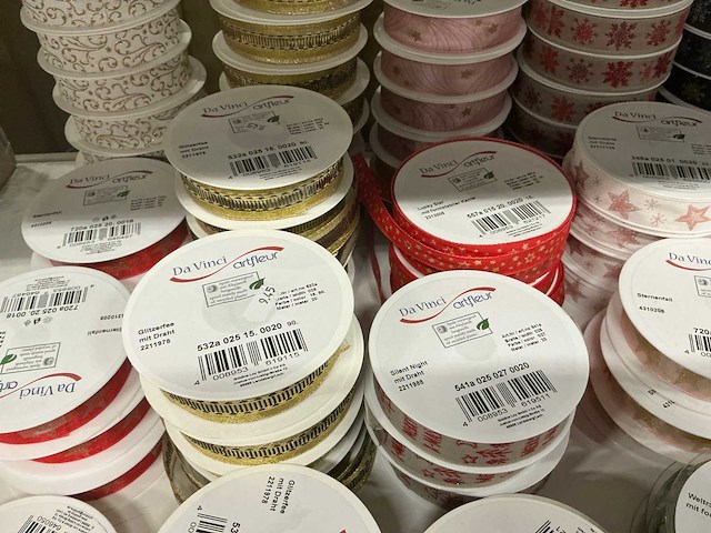 Partij diverse davinci artfleur rollen lint (209x) - afbeelding 11 van  22