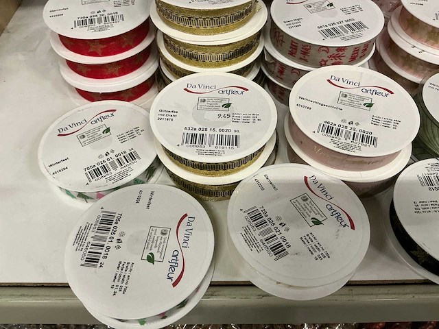 Partij diverse davinci artfleur rollen lint (209x) - afbeelding 13 van  22