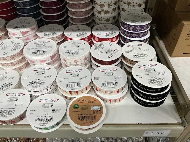 Partij diverse davinci artfleur rollen lint (209x) - afbeelding 15 van  22