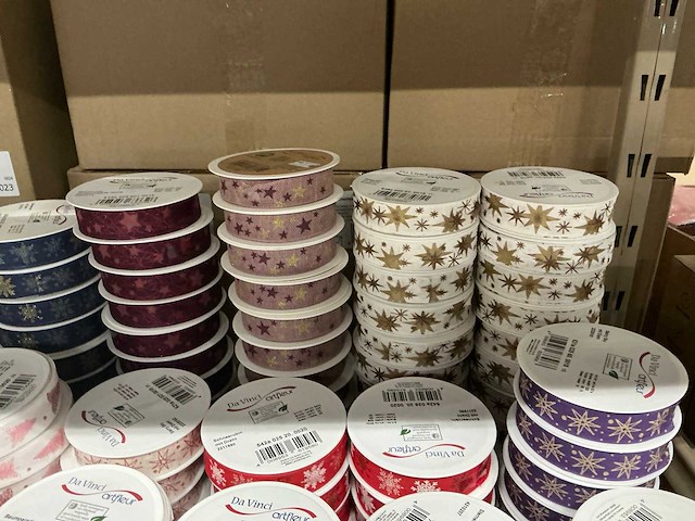 Partij diverse davinci artfleur rollen lint (209x) - afbeelding 9 van  22