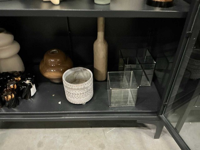 Partij diverse decoratie (theelichthouders/vaasjes/potten/etc) (58x) - afbeelding 4 van  18