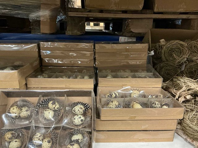 Partij diverse decoratie vogel nestjes (68x) - afbeelding 5 van  10