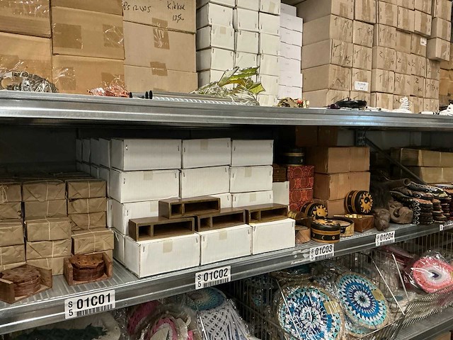 Partij diverse decoratie/onderzetters/overige (317x) - afbeelding 1 van  6