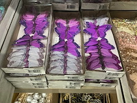 Partij diverse decoratieve vlinders (1260x) - afbeelding 2 van  18