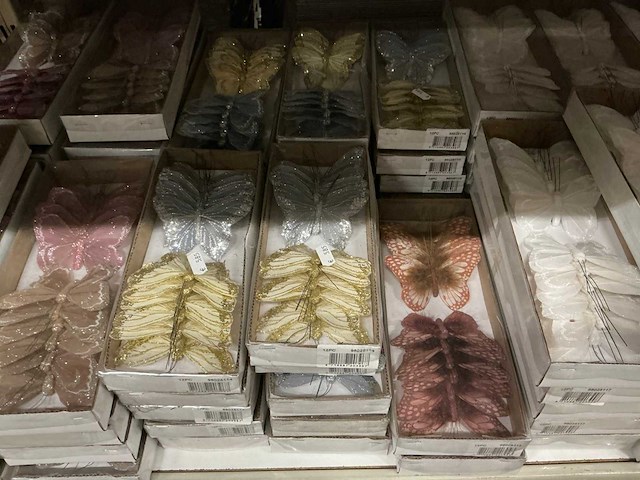 Partij diverse decoratieve vlinders (1680x) - afbeelding 12 van  12