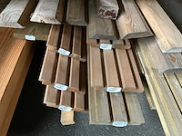 Partij diverse douglas geïmpregneerde planken lengte 300-600 cm - afbeelding 5 van  14