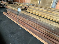 Partij diverse douglas geïmpregneerde planken lengte 300-600 cm - afbeelding 8 van  14