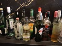 Partij diverse dranken (aangebroken) o.a. bacardi martini vermouth extra dry, safari, pisang ambon & coebergh classic - afbeelding 3 van  6