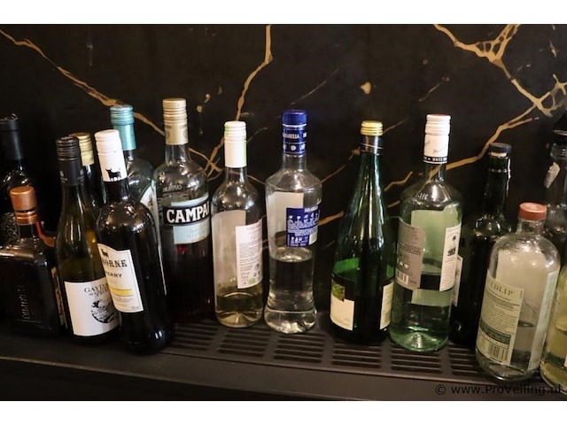 Partij diverse dranken (aangebroken) o.a. bacardi martini vermouth extra dry, safari, pisang ambon & coebergh classic - afbeelding 4 van  6