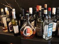 Partij diverse dranken (aangebroken) o.a. bacardi martini vermouth extra dry, safari, pisang ambon & coebergh classic - afbeelding 6 van  6