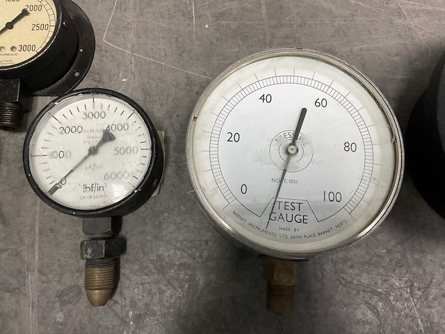 Partij diverse drukmeters (14x) - afbeelding 7 van  9