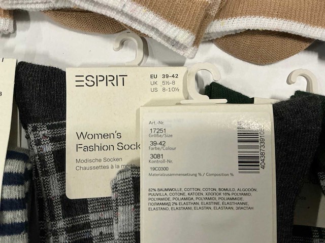 Partij diverse esprit womens fashion socks (45x) - afbeelding 4 van  13