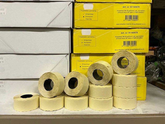 Partij diverse etiketten/ink rollers (35x) - afbeelding 4 van  8