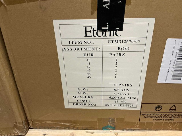 Partij diverse etonic heren en dames sportschoenen (80x) - afbeelding 6 van  14