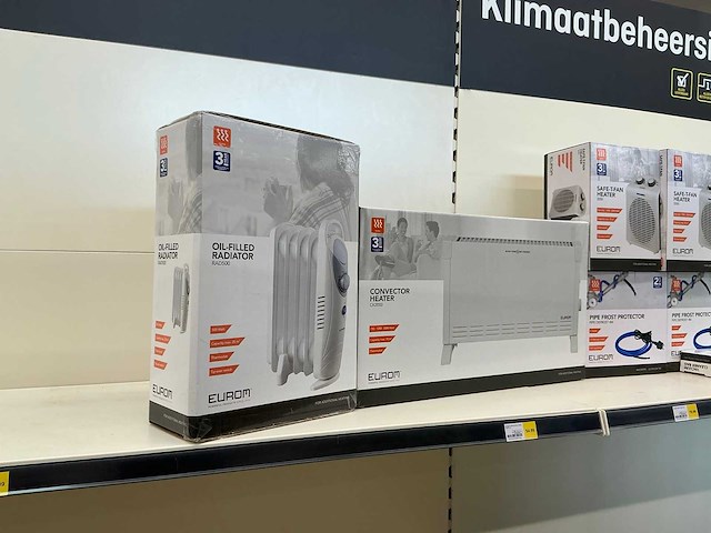 Partij diverse eurom heaters/radiator/pipe frost protectors/etc (9x) - afbeelding 1 van  1