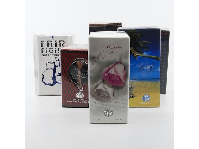 Partij diverse geuren, o.a. real time, linn young, omerta, o.a. coeur noble, fair fight, intense impression - afbeelding 1 van  18
