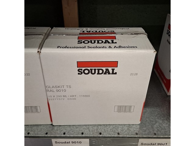 Partij diverse glaskit en soudaseal mirror soudal, diverse kleuren - afbeelding 19 van  21