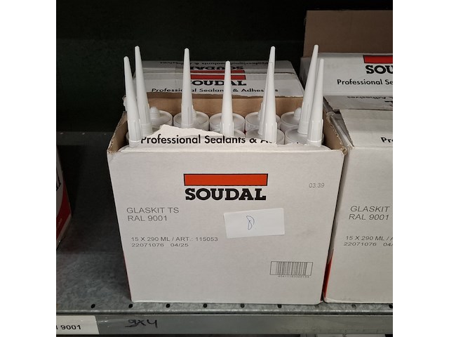 Partij diverse glaskit en soudaseal mirror soudal, diverse kleuren - afbeelding 20 van  21