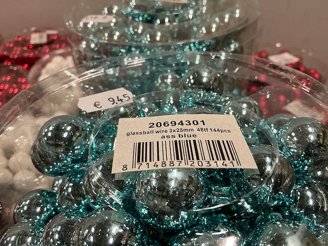 Partij diverse glassball wire 3x25mm 48tf (149 verpakkingen) - afbeelding 6 van  15