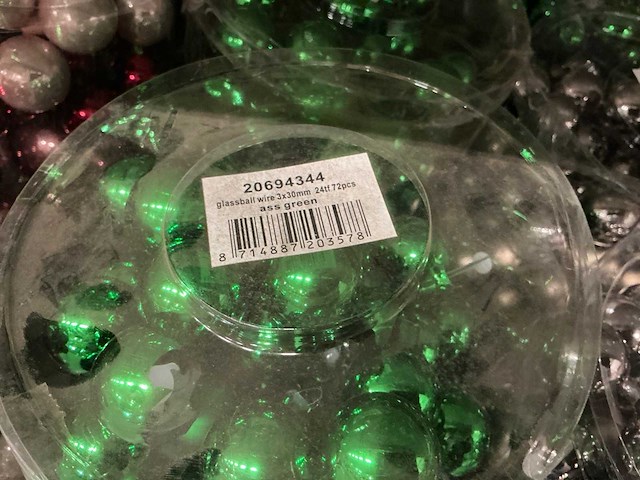 Partij diverse glassball wire 3x30mm 24tf (72 verpakkingen) - afbeelding 3 van  12