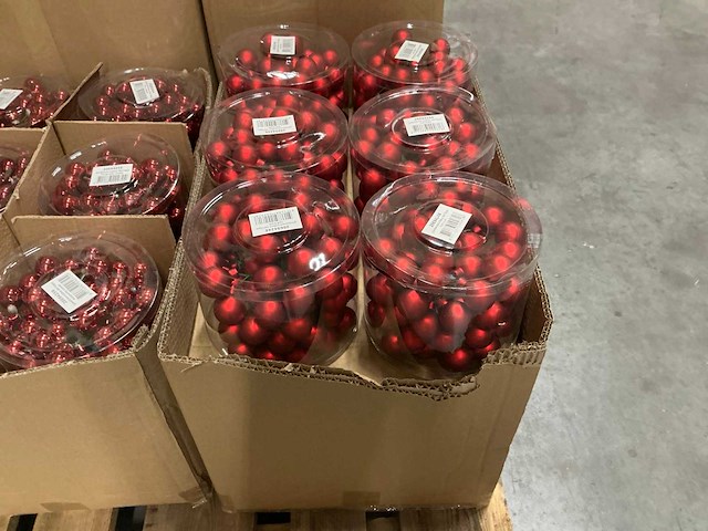Partij diverse glassball wires red (71 verpakkingen) - afbeelding 2 van  5
