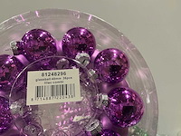 Partij diverse glassballs 40mm 36pcs/per tube (101 tubes) - afbeelding 2 van  19