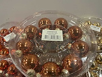 Partij diverse glassballs 40mm 36pcs/per tube (101 tubes) - afbeelding 17 van  19