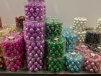 Partij diverse glassballs 40mm 36pcs/per tube (101 tubes) - afbeelding 19 van  19