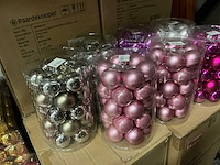 Partij diverse glazen kerstballen 30/tube (80 tubes) - afbeelding 10 van  13