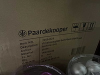 Partij diverse glazen kerstballen 30/tube (80 tubes) - afbeelding 8 van  11