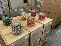 Partij diverse glazen kerstballen 36/tube (96 tubes) - afbeelding 7 van  11