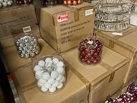 Partij diverse glazen kerstballen 40mm 36/tube (72 tubes) - afbeelding 4 van  9