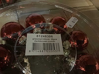 Partij diverse glazen kerstballen 40mm 36/tube (72 tubes) - afbeelding 8 van  8