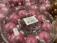 Partij diverse glazen kerstballen 40mm 36/tube (92 tubes) - afbeelding 13 van  16