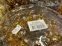 Partij diverse glazen kerstballen 40mm 36/tube (92 tubes) - afbeelding 3 van  12