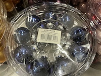 Partij diverse glazen kerstballen 40mm 36/tube (92 tubes) - afbeelding 4 van  12