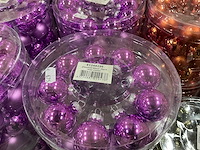 Partij diverse glazen kerstballen 40mm 36/tube (92 tubes) - afbeelding 9 van  12