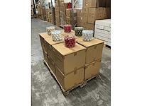 Partij diverse glazen kerstballen 40mm 36/tube (96 tubes) - afbeelding 10 van  17
