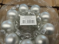 Partij diverse glazen kerstballen 40mm 36/tube (96 tubes) - afbeelding 14 van  17