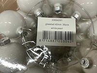 Partij diverse glazen kerstballen 40mm 36/tube (96 tubes) - afbeelding 6 van  16