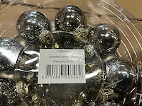 Partij diverse glazen kerstballen 40mm 36/tube (96x) - afbeelding 2 van  15