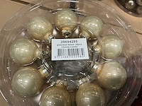 Partij diverse glazen kerstballen 40mm 36/tube (96x) - afbeelding 5 van  15